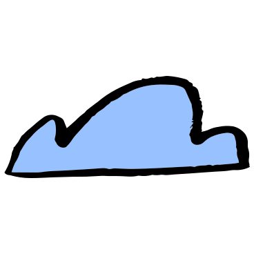 blue cloud PNG, SVG
