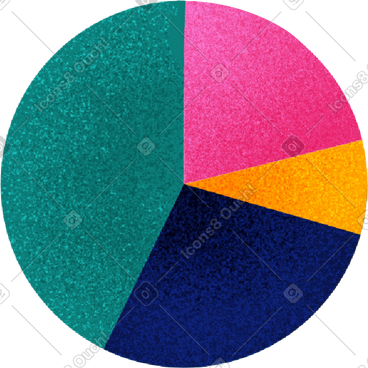 Graph in a circle PNG, SVG