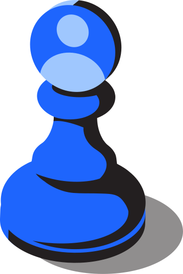 Peça de xadrez com ícone de usuário PNG, SVG