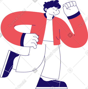 男人看着手里的东西 PNG, SVG