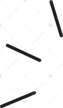 Drei schwarze linien Grafik als PNG, SVG