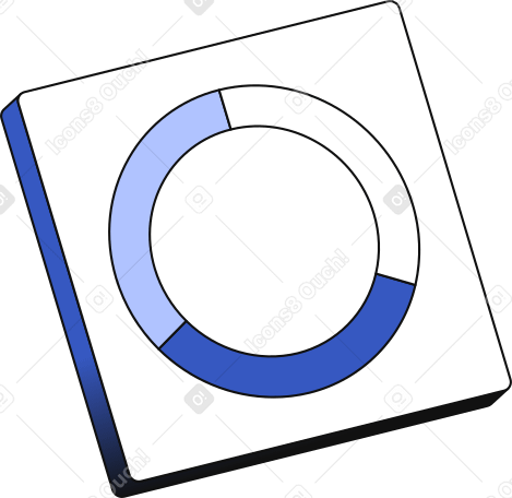 pie chart icon Illustration in PNG, SVG