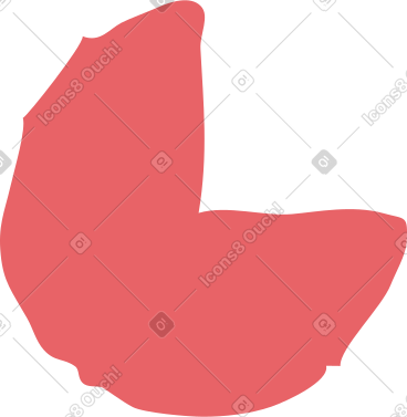 Red pie chart PNG, SVG