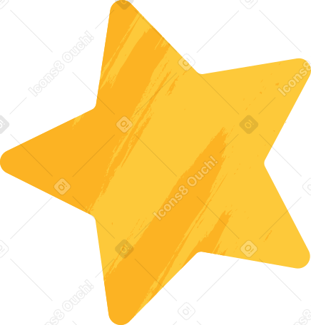 star with shadow Illustration in PNG, SVG