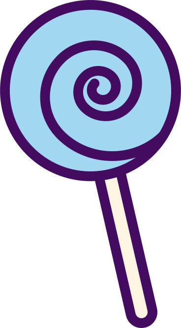 spiral lollipop PNG, SVG