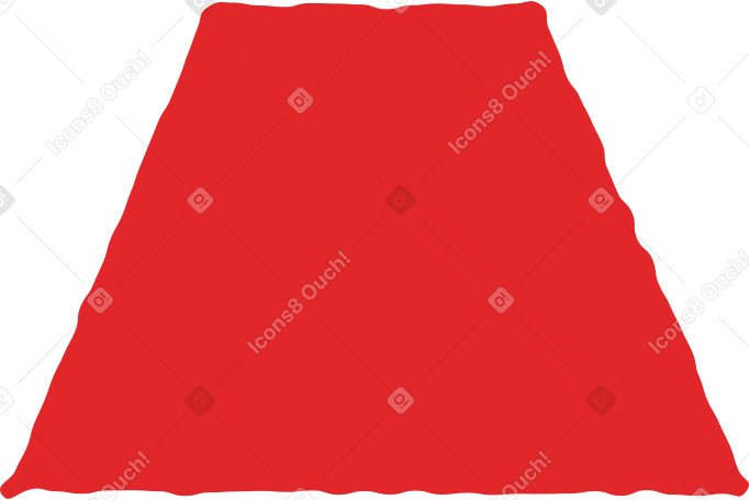 red trapezoid PNG, SVG