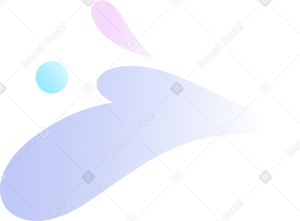 Composición decorativa con gotas en colores pastel PNG, SVG