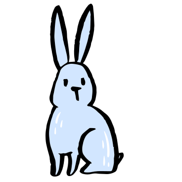 座っているウサギ PNG、SVG