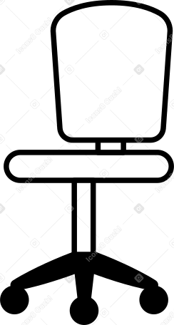 Computer chair Illustration in PNG, SVG
