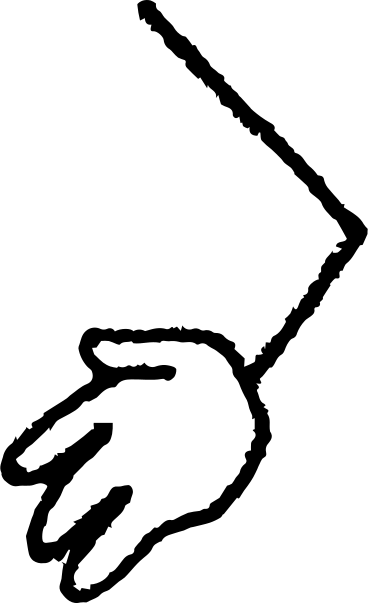 Hand rechts PNG, SVG