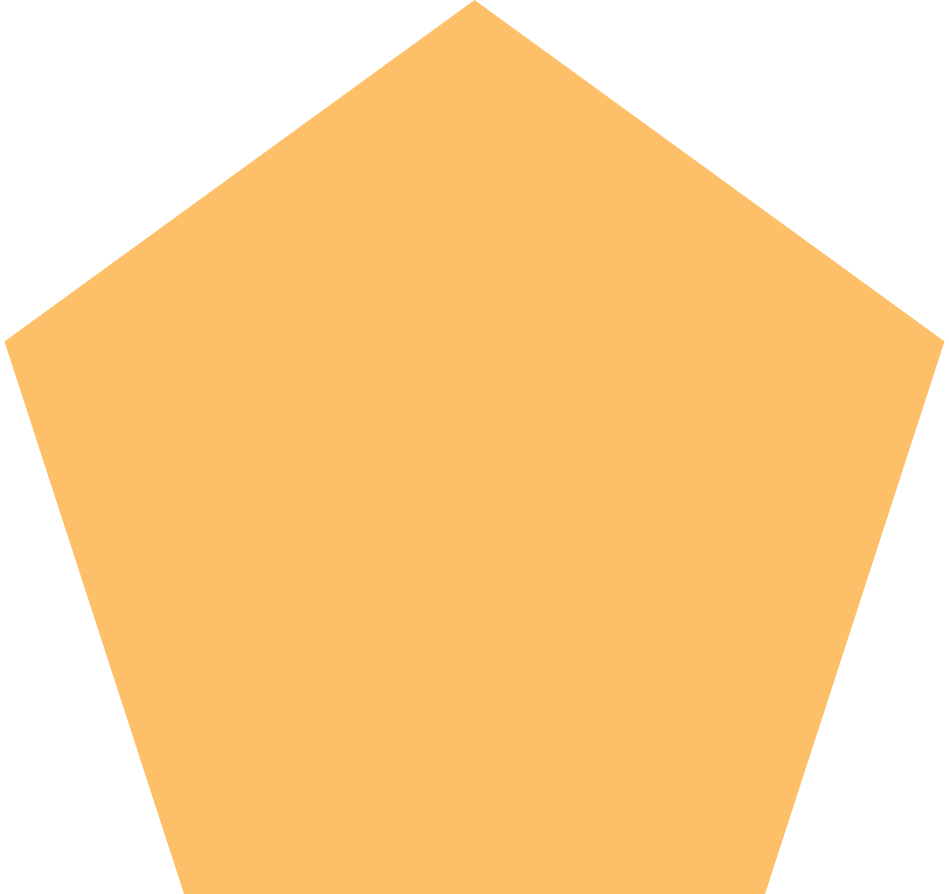 Orange Pentagon Illustration In Png Svg