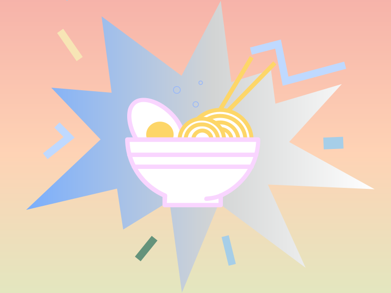 Super Noodles! Clipart illustration in PNG, SVG