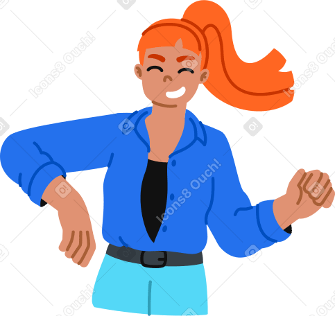 young woman smiling and holding something PNG, SVG