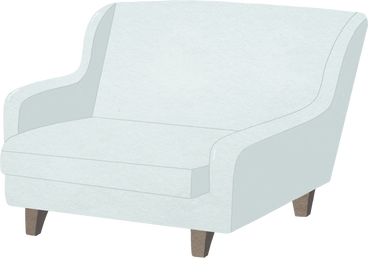 white wide sofa PNG, SVG