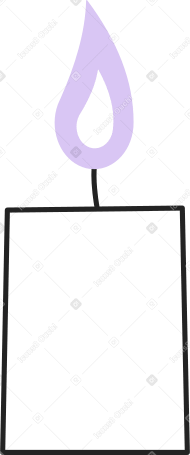 short candle Illustration in PNG, SVG
