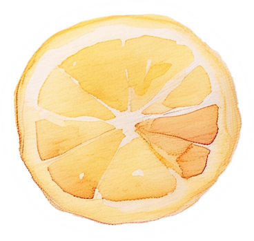 Нарезанный лимон в PNG, SVG