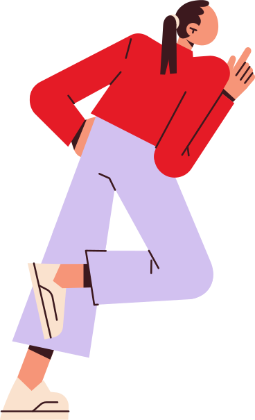 girl from the back bent one leg PNG, SVG
