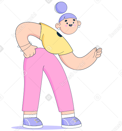 Girl searching Illustration in PNG, SVG