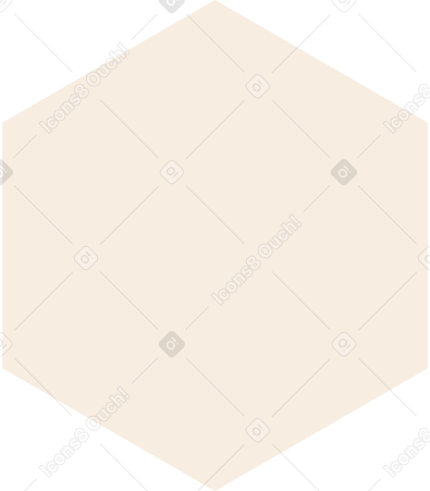 beige hexagon Illustration in PNG, SVG
