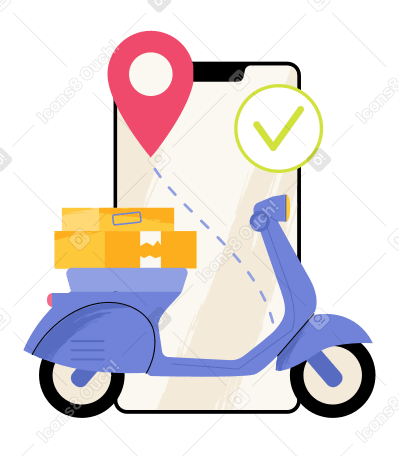 Express delivery service Illustration in PNG, SVG