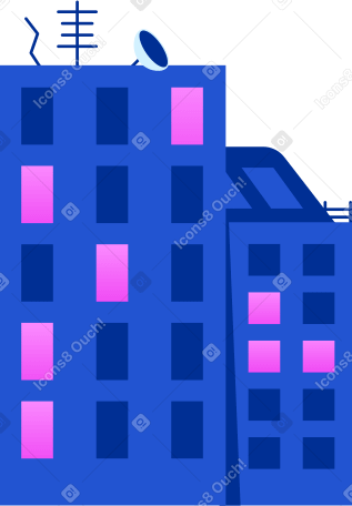 apartments Illustration in PNG, SVG