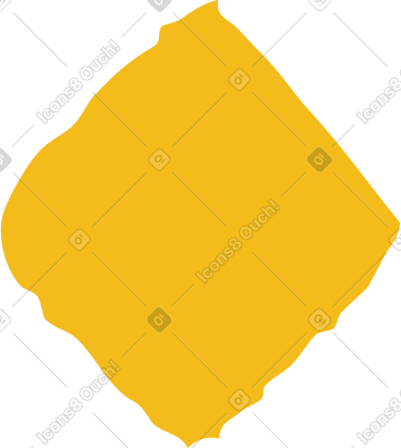 Yellow rhombus PNG, SVG