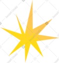 Yellow texture star PNG, SVG