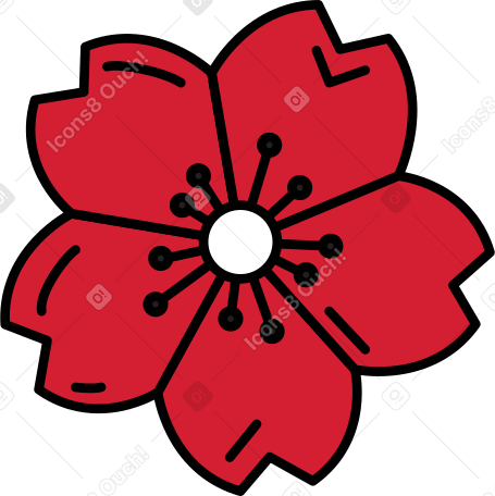flor de sakura PNG, SVG