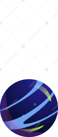 big blue christmas ball Illustration in PNG, SVG