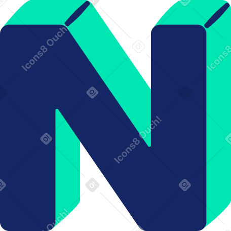 буква n в PNG, SVG