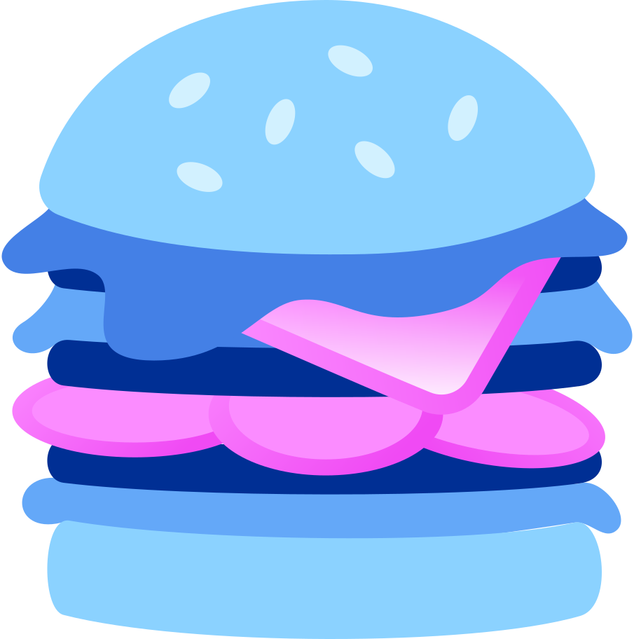 burger with several layers Illustration in PNG, SVG