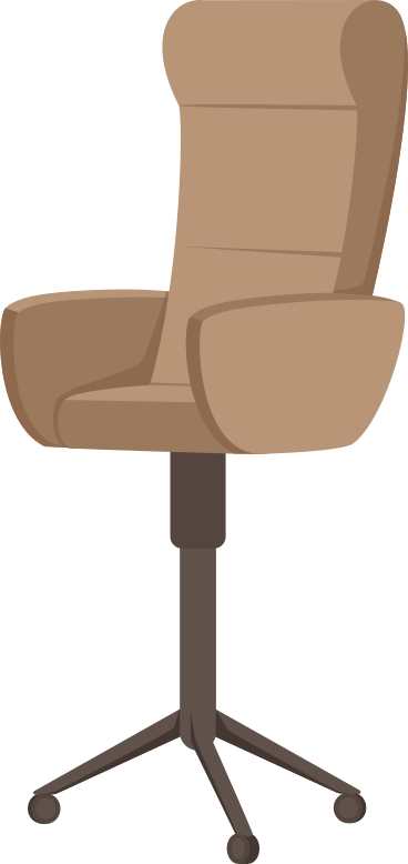 brown chair PNG, SVG
