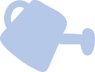 blue watering can PNG, SVG