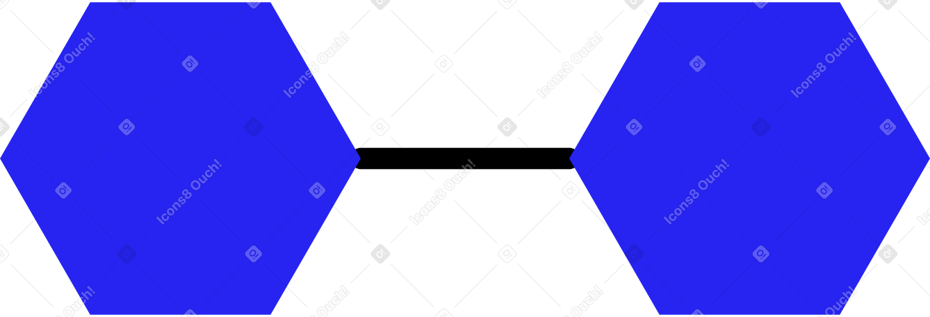 Dois hexágonos no padrão PNG, SVG