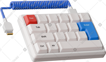 Keyboard with wire PNG, SVG