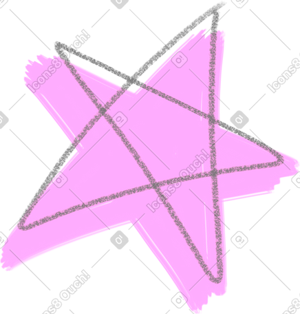 star pink PNG, SVG