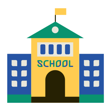 school building PNG, SVG