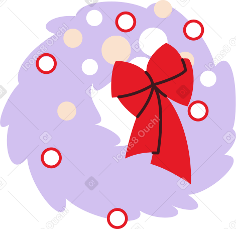 christmas wreath PNG, SVG