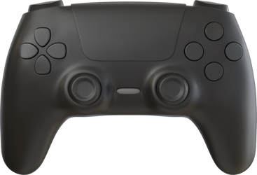black controller front view PNG, SVG