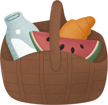 food basket PNG, SVG