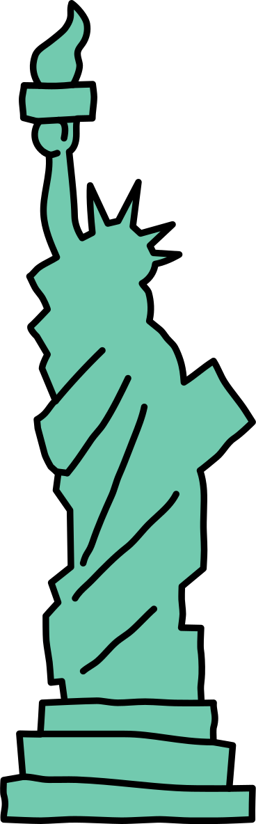 Statue of liberty PNG, SVG