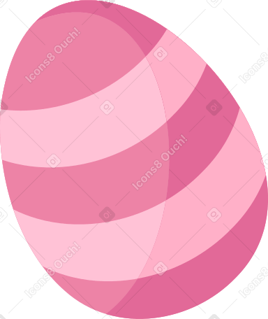 Пасхальное полосатое яйцо в PNG, SVG