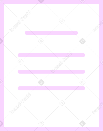 document with text Illustration in PNG, SVG