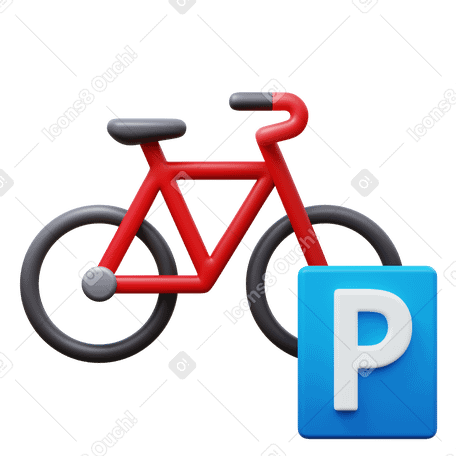 3D bike parking PNG、SVG