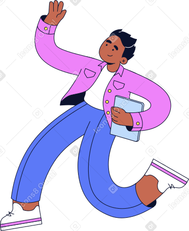 young man with a laptop PNG, SVG