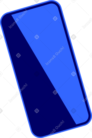 smartphone with empty screen Illustration in PNG, SVG