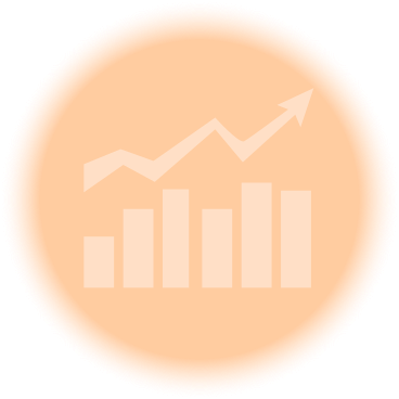 analytics background in a circle PNG, SVG
