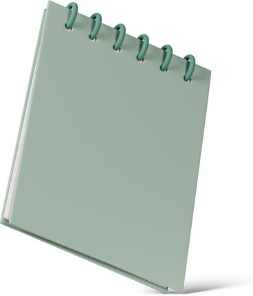 green notepad PNG, SVG