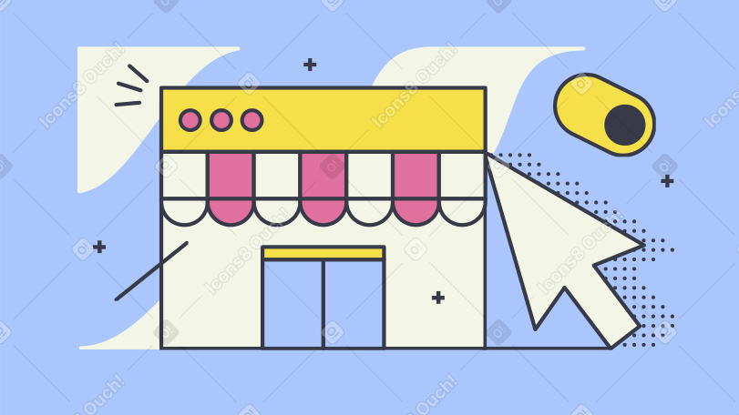 E-commerce Illustration in PNG, SVG