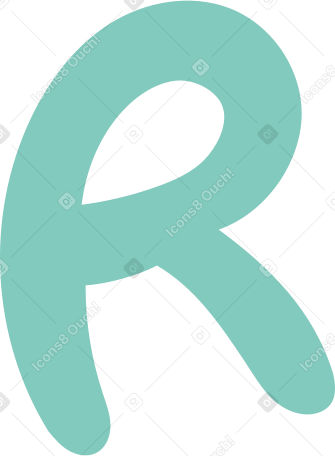r letter PNG, SVG